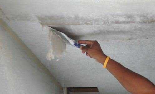 Как отмыть побелку с потолка