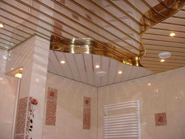 Как сделать потолок в ванной