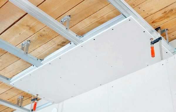 Монтаж гкл на потолок технология