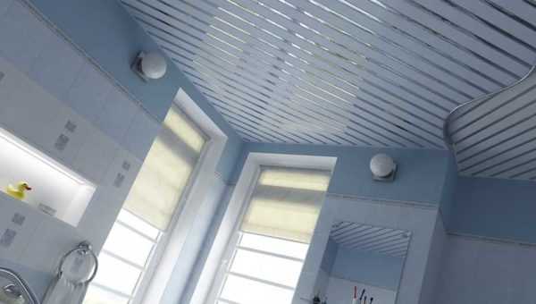 Подвесные алюминиевые реечные потолки