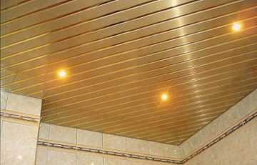 Подвесные потолки из алюминиевых панелей