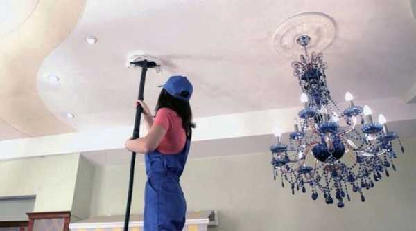 Помыть реечный потолок