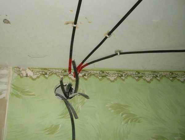 Разводка электрики по потолку в квартире