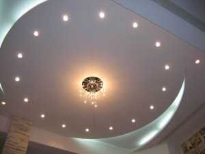 Сколько светильников надо на квадратный метр в натяжной потолок